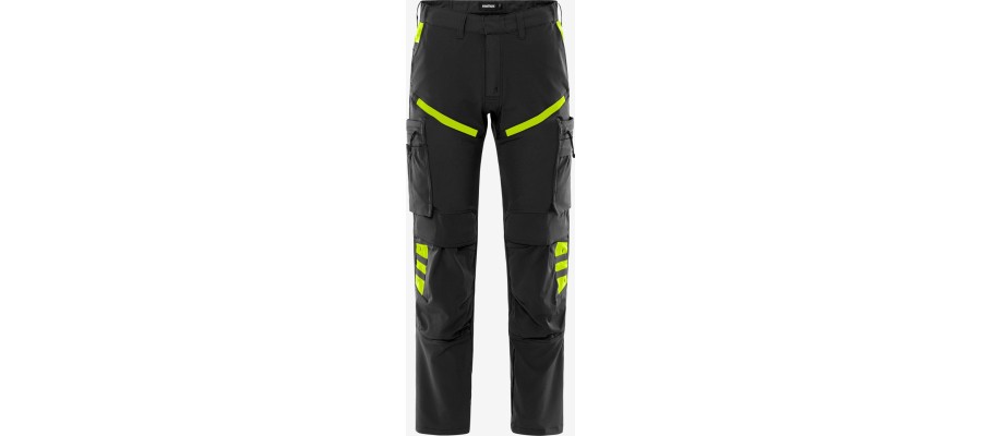 Skarup Stretch werkbroek 2653 LWS Zwart/geel
