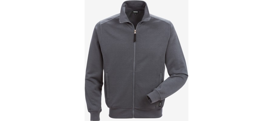 Sweatjack 7608 SM Donkergrijs