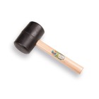 RUBBERHAMER ATLAS NR. 9 ZACHT Ø 100MM (2 KG) 70 SHORE MET HOUTEN STEEL