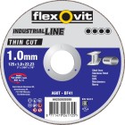 DOORSLIJPSCHIJF VLAK THIN CUT INOX A60T 115X1X22,23 T41