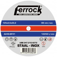 DOORSLIJP.FERROCK 115X1.0 INOX