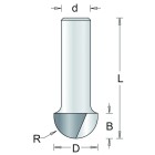 613-6 HM TCT HOLPROFIELFREES , D= 6,3, R= 3,2