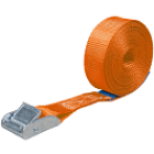 SPANBAND MET KLEMGESP, 25MM, 2M, 175/350 DAN, ORANJE