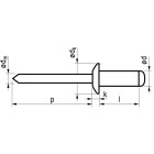 MFX RIVET ALU/STEEL DH 6.0X18