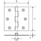 H361-76763003 / SCH.RVS PEN 76X76 RVS GEBORS.