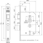 1266/4-50 DR.1+3 BULK PER 10 DEURSLOT, DM50MM, S55MM, KRUKGAT 8MM, VOO