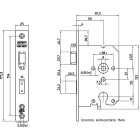 4119/27-50 DR.1+3 VEILIGHEIDSDEURSLOT, SKG**, DM50MM, PC55MM, KRUKGAT