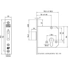 4228/17-50 VEILIGHEIDSBIJZETSLOT, SKG**, DM50MM, VOORPLAAT RVS 25X140M