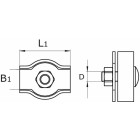 411-03E / STAALDR.KLEM SIMPLEX 03MM VZ.