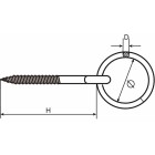 596-12120I / AANLEGRING 12X120 HOUTDR. RVS AISI 316