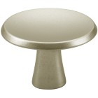KNOP ROND 30MM + BOUT M4 NIEUW ZILVER