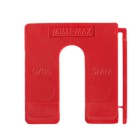 MILLIMAX UITVULPLAATJE 5MM 80 STUKS ROOD