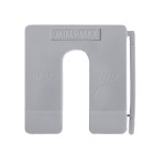 MILLIMAX UITVULPLAATJE 7MM 60 STUKS GRIJS