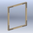 RAAMHOEK RECHT ZM 70X70 14X2