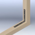 DORPELHOEK ZWAAR 100X100 20X4,5 EV 82411