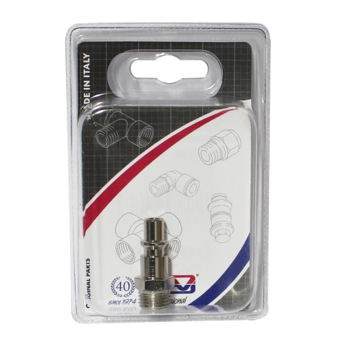 STEEKNIPPEL 1/4'' BUITENDRAAD (BLISTER)