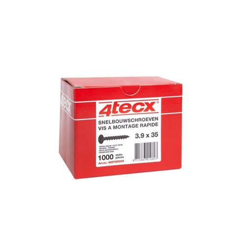 SNELBOUWSCHROEF GEFOSFATEERD GROF 3,9 X 35 1000 STUKS