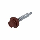 DAK&GEVEL PROFIELPLAATSCHROEF VZ OXIDEROOD RAL3009 4.9X35 (50)