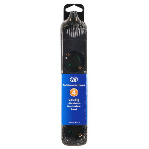TCD MONTEERBAAR 4V + RA ZWART ZONDER SNOER