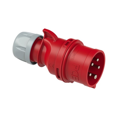CEE STEKKER 16A 5P 400V 6H ROOD IP44 SHARK