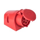 CEE OPBOUW WCD 16A 5P 400V 6H ROOD-ROOD IP44 HUIS ROOD