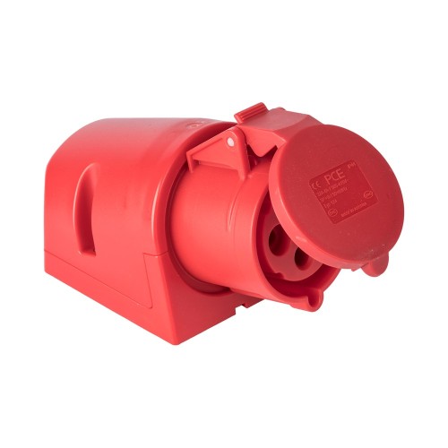 CEE OPBOUW WCD 32A 4P 400V 6H ROOD-ROOD IP44 HUIS ROOD