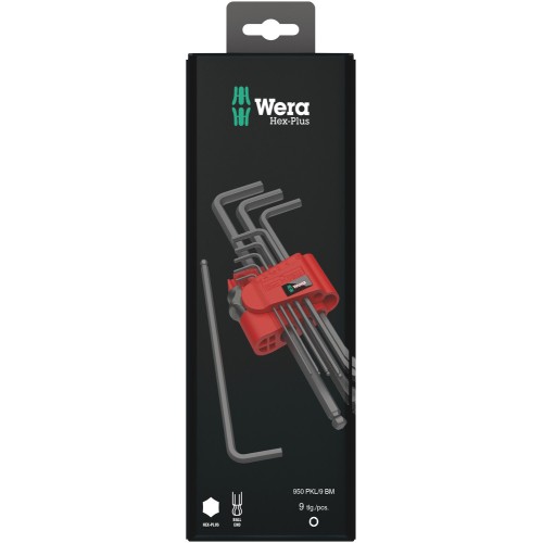 950/9 HEX-PLUS 6 SB STIFTSLEUTELSET, METRISCH, BLACKLASER, 9-DELIG