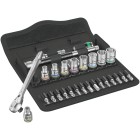 8100 SA 8 ZYKLOP METAL RATELSET, OMSCHAKELPAL, 1/4" AANDRIJVING, METRISCH, 28-DELIG