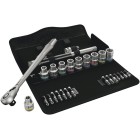 8100 SC 8 ZYKLOP METAL RATELSET, OMSCHAKELPAL, 1/2" AANDRIJVING, METRISCH, 28-DELIG