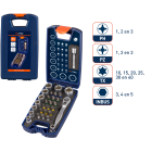 BIT- EN DOPSLEUTEL-SET OPTI-LINE, BITS PH-PZ-T-SW 30-DLG.