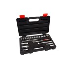 DOPSLEUTELSET 3/8" 21-DELIG