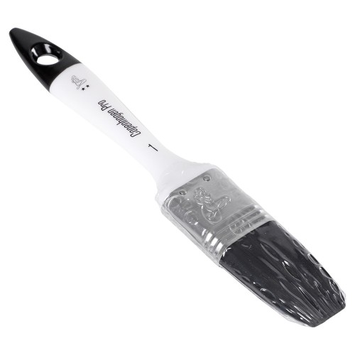 COPENHAGEN PRO UNIVERSEEL PLATTE KWAST 2*, MT. 1, SYNTHETISCH HAAR, VOL KUNSTSTOF STEEL