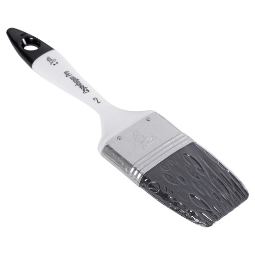 COPENHAGEN PRO UNIVERSEEL PLATTE KWAST 2*, MT. 2, SYNTHETISCH HAAR, VOL KUNSTSTOF STEEL