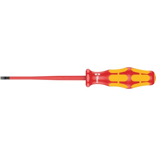 160 IS VDE GEÃƒÂ¯SOLEERDE SLEUF SCHROEVENDRAAIER, KLING MET GEREDUCEERDE DIAMETER, 0.6 X 3.5 X 100 MM