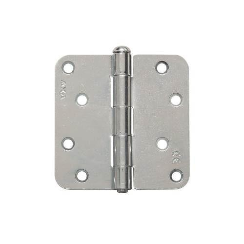 ONGELAGERD SCHARNIER/89X89X2.4/RONDHOEK/STAAL TOPCOAT
