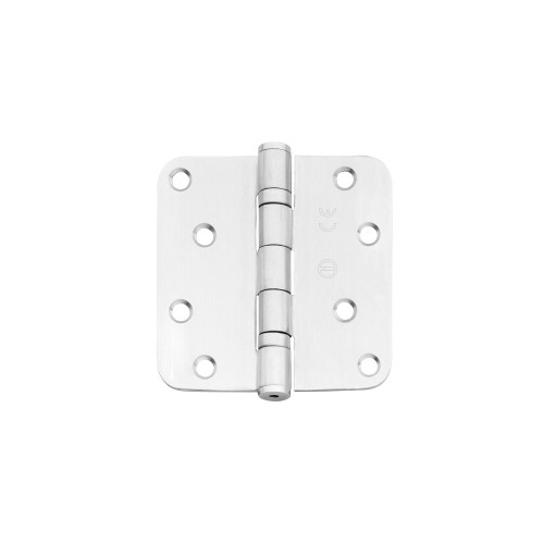 KOGELLAGERSCHARNIER AFGEROND 3.5" (89X89X2.5) RVS CE (EN1935: 2002) GEEN SCHROEVEN. BESTELEENHEID PE