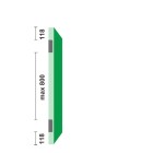 ONGELAGERD VEILIGHEIDSSCHARNIER/76X76X2.0/RONDHOEK/STAAL TOPCOAT/SKG2