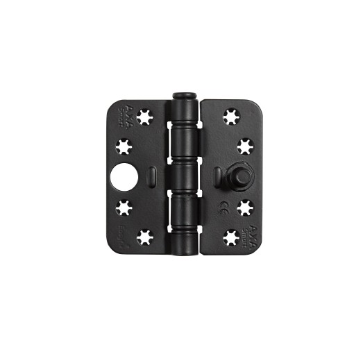 SMART EASYFIX VEILIGHEIDSSCHARNIER/89X89X3/RONDHOEK/STAAL MAT ZWART/SKG3