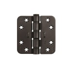 SMART EASYFIX SCHARNIER/89X89X3/RONDHOEK/STAAL ZWART