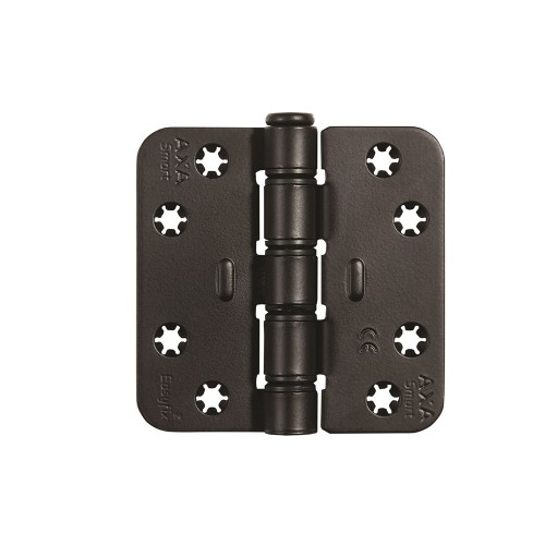 SMART EASYFIX SCHARNIER/89X89X3/RONDHOEK/STAAL ZWART