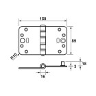 SMART EASYFIX VEILIGHEIDSSCHARNIER/89X150X3/RONDHOEK/STAAL TOPCOAT/SKG3
