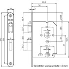 BADKAMER/WC-SLOT 1264/87 DRAAIRICHTING 1 RVS