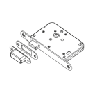 MAUER 1545 LOOP/ZWART MAGNEETSCH. VOORPLAAT 174X20MM-U-RVS/ZWART EXCL. SL.