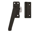 RAAMSLUITING DRUKKNOP/LINKS/ALUMINIUM ZWART/BL