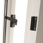 RAAMSLUITING DRUKKNOP/LINKS/ALUMINIUM ZWART/BL
