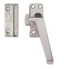 RAAMSLUITING DRUKKNOP/RECHTS/ALUMINIUM F1/BL