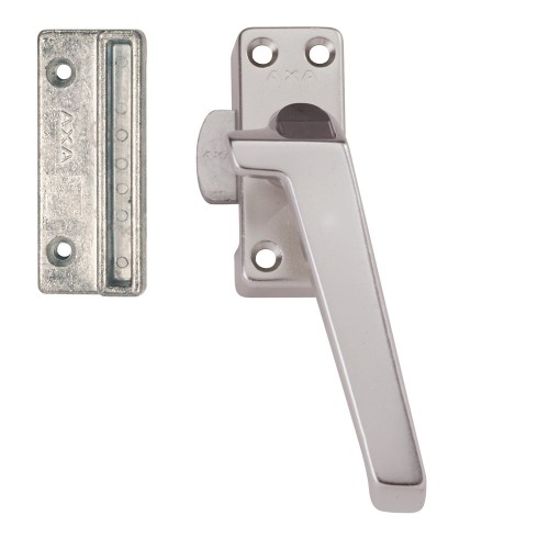 RAAMSLUITING DRUKKNOP/RECHTS/ALUMINIUM F1/BL