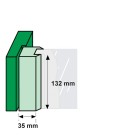 RAAMSLUITING DRUKKNOP/RECHTS/ALUMINIUM F1/BL