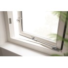 RAAMSLUITING DRUKKNOP/RECHTS/ALUMINIUM F1/BL