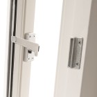 RAAMSLUITING DRUKKNOP/LINKS/ALUMINIUM F1